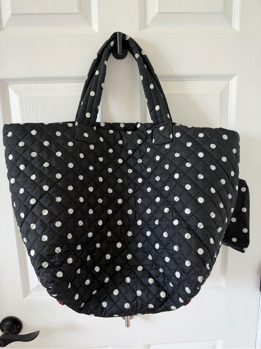 MZ Wallace metro tote large rare never used no luggage sleeve or long strap hook